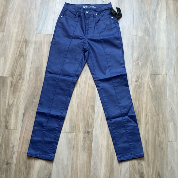 DG2 by Diane Gilman Denim - DG2 By Diane Gilman dark purple violet blue with stretch size 2